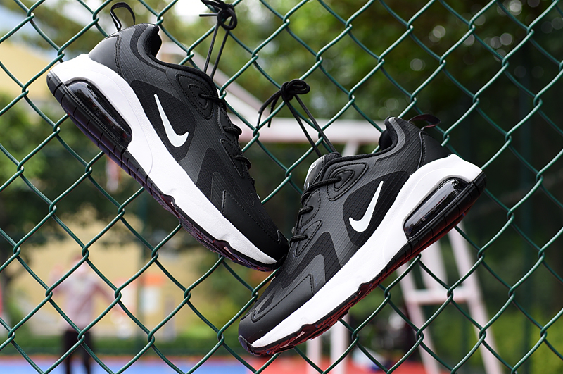 Women 2020 Nike Air Max 200V3 Black White Shoes - Click Image to Close